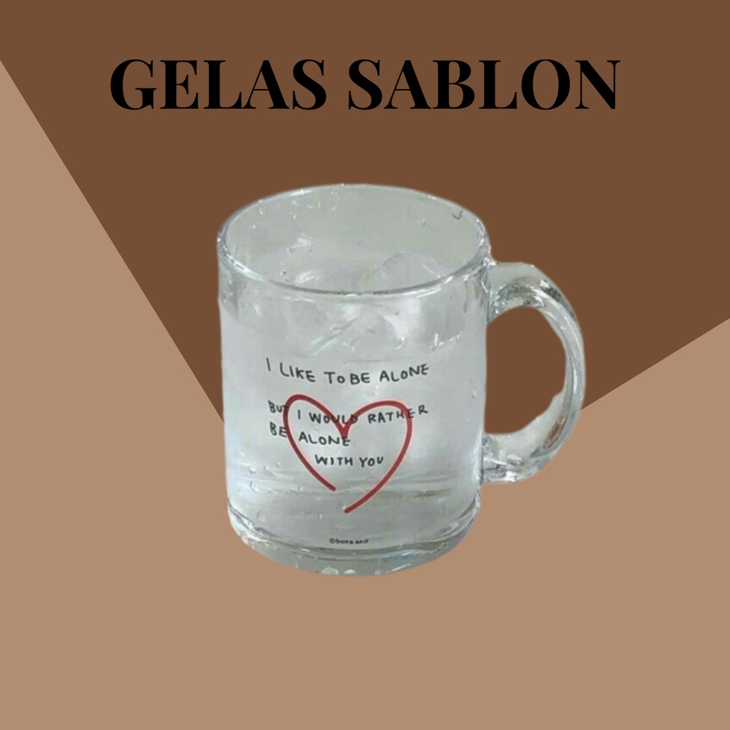 Gelas Sablon,Gelas souvenir,Gelas Sablon Murah