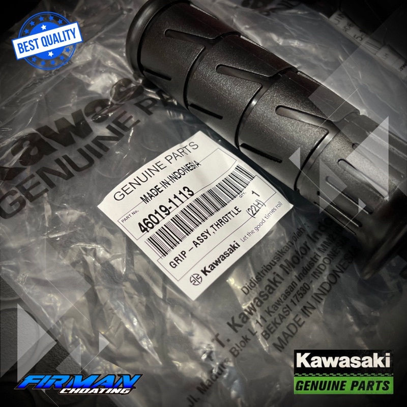 HANDGRIP KAWASAKI KAZE ORIGINAL (SEPAKET) GRIP ASSY TFROTTLE 46075-1156 • 46019-1113