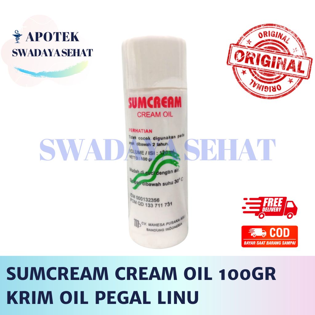 SUMCREAM CREAM OIL 100GR - Krim Pegal Linu Gigitan Serangga Sun Sumbawa