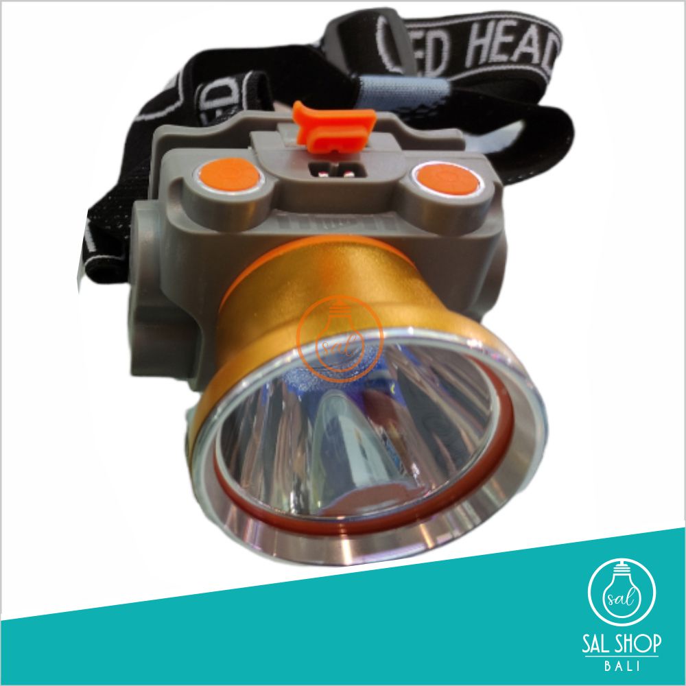Senter Kepala Led Waterproof 35 Watt Putih Terang Kiseki