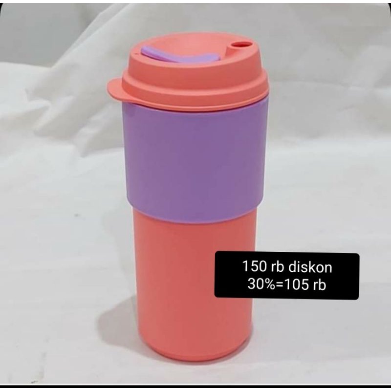 coffee to go Tupperware peach