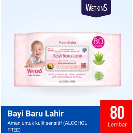 TISSUE BASAH WETKINS BABY BARU LAHIR