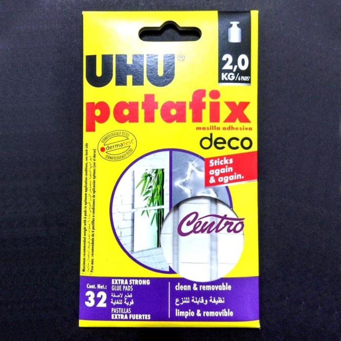 

Selotip Uhu Patafix 32 / White Tack It / Glue Pads / Lem Deco