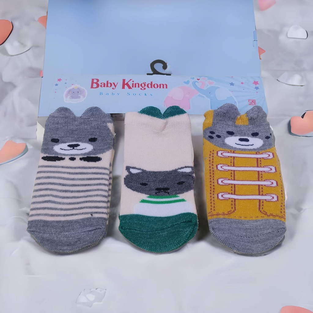 Kaos Kaki Bayi New Born 3D Karakter Pasang Baby SNI