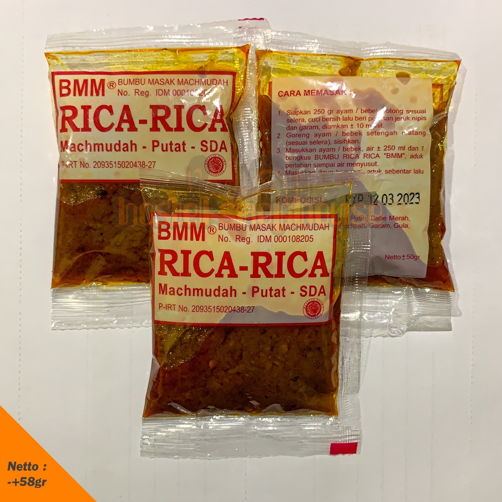 

BMM ( Bumbu Masak Machmudah ) - RICA RICA