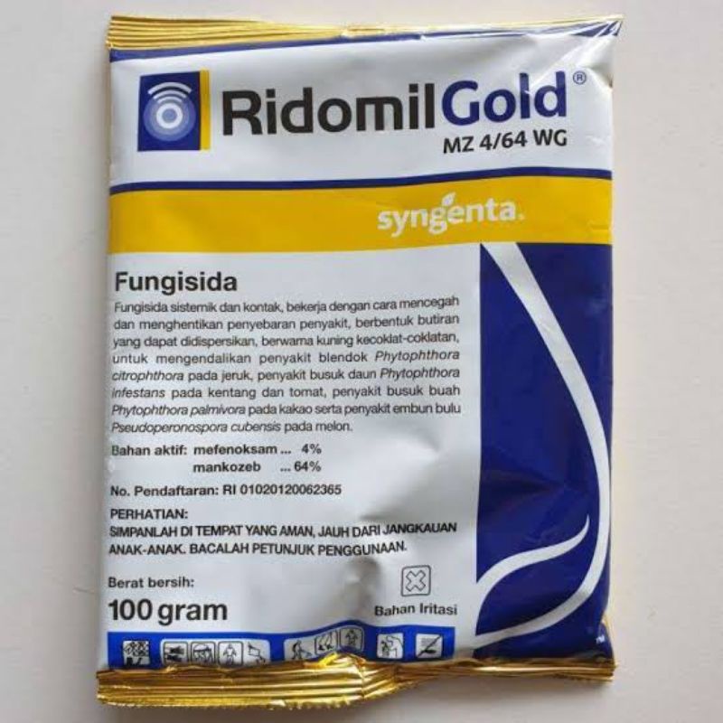 Fungisida Sistemik RIDOMIL Gold MZ 4/64 WG 100 GRAM