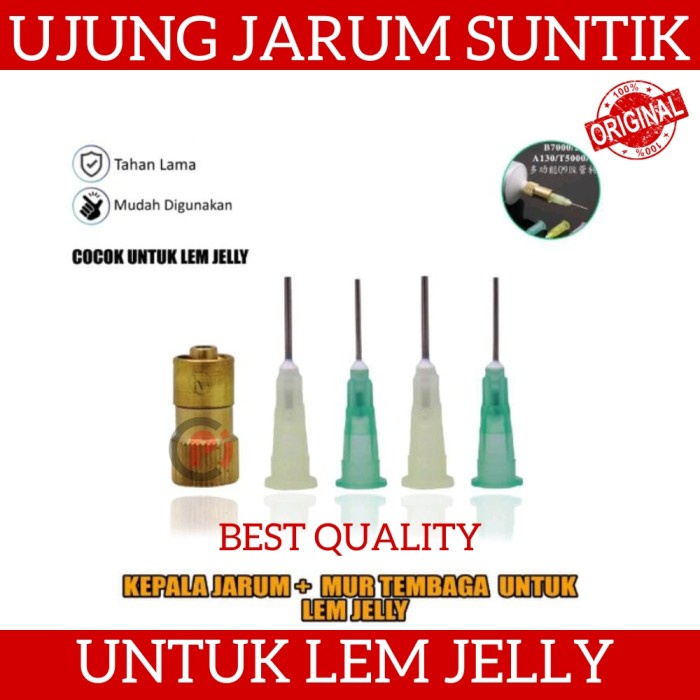 Ujung Kepala Dispenser Untuk Lem Jelly LCD Bahan Mur Tembaga