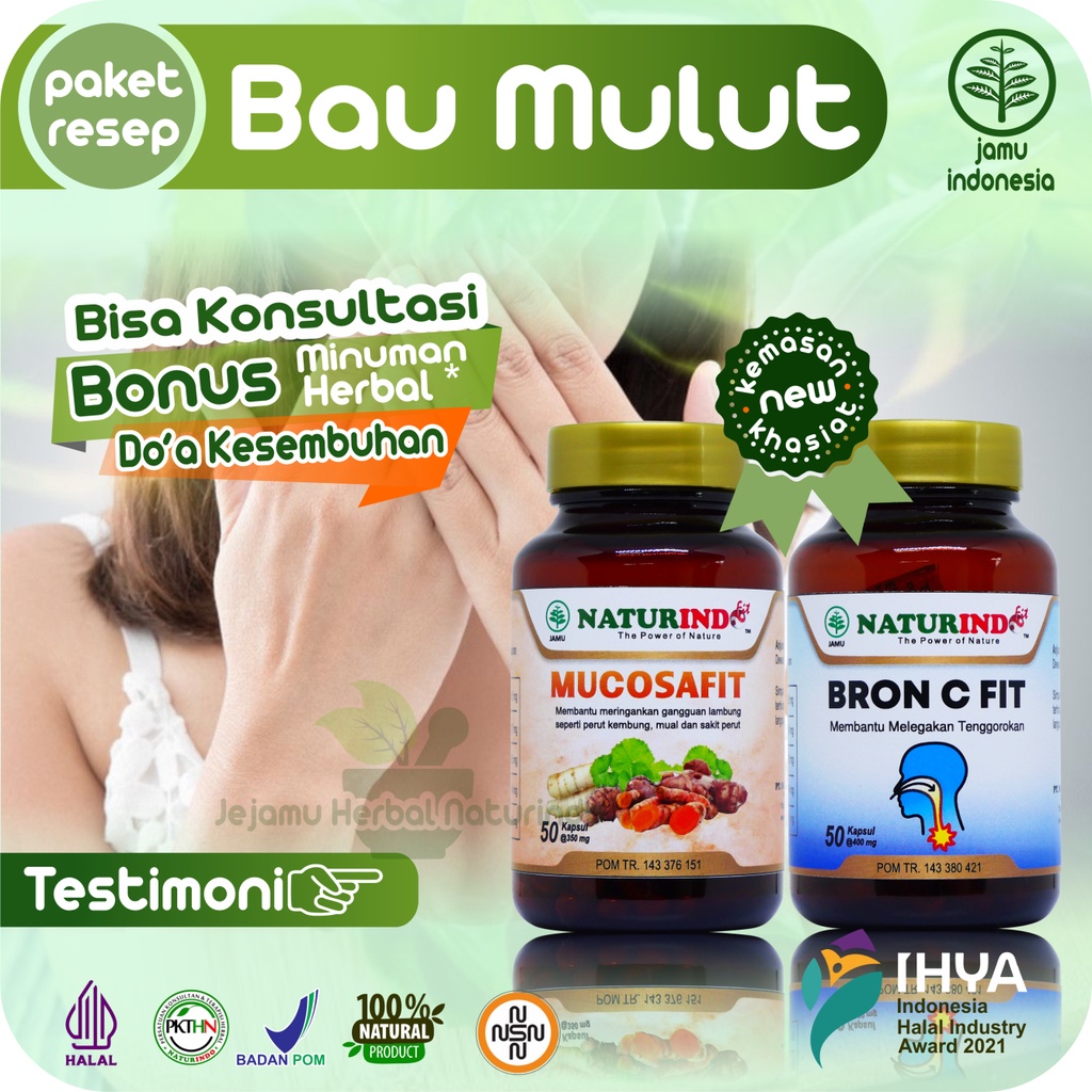Obat Bau Mulut Nafas Tidak Sedap Penghilang Bau Mulut Napas Bau Asam Menahun Herbal Gangguan pencern
