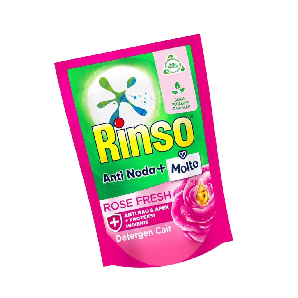 Rinso Cair Rose Fresh 750ml/ Deterjen Cair/Molto Cair