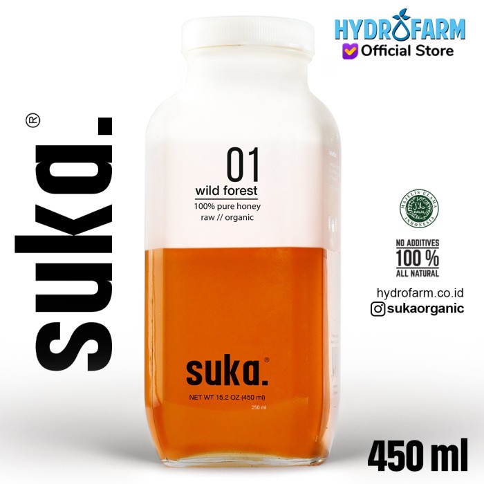 

Suka - Wild Forest Honey / Madu Hutan Liar Asli Murni Organik (450ml)