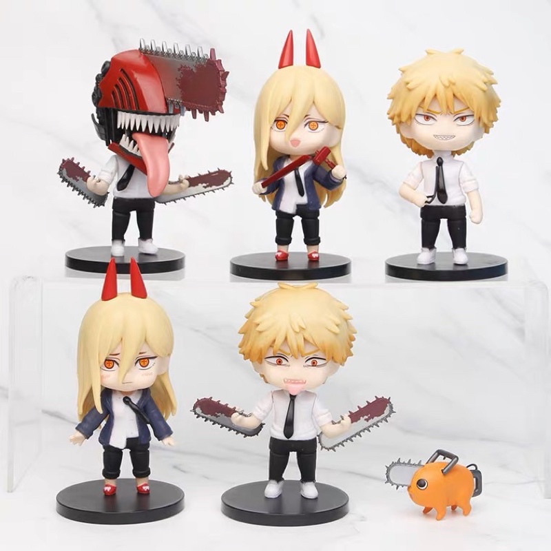 ready stock chainsaw man denji pochita power pajangan figurine