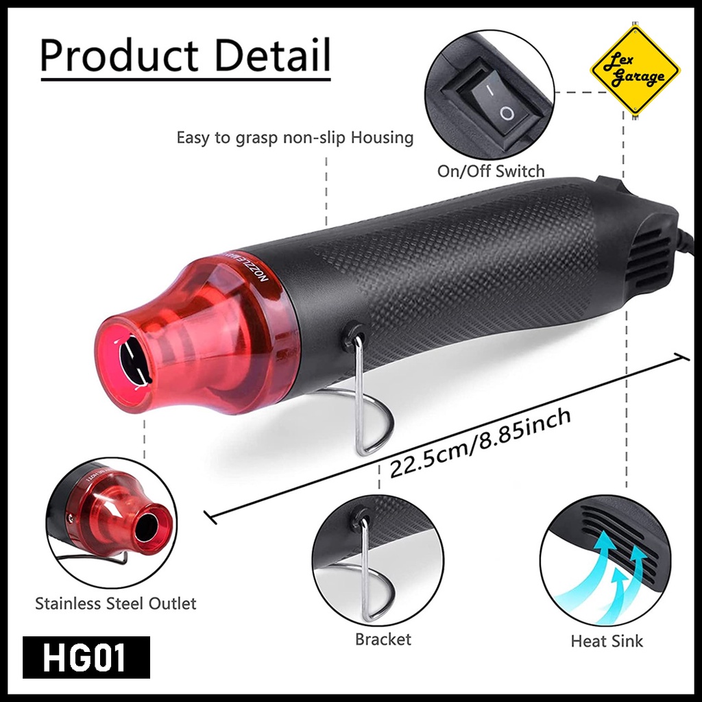 Heat Gun Hot Air Gun Heatgun Hotgun Low Watt Mini Blower HP