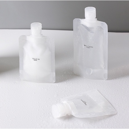 Botol refill Travel Pounch Reusable Refillable Shampoo Soap Lotion Liquid