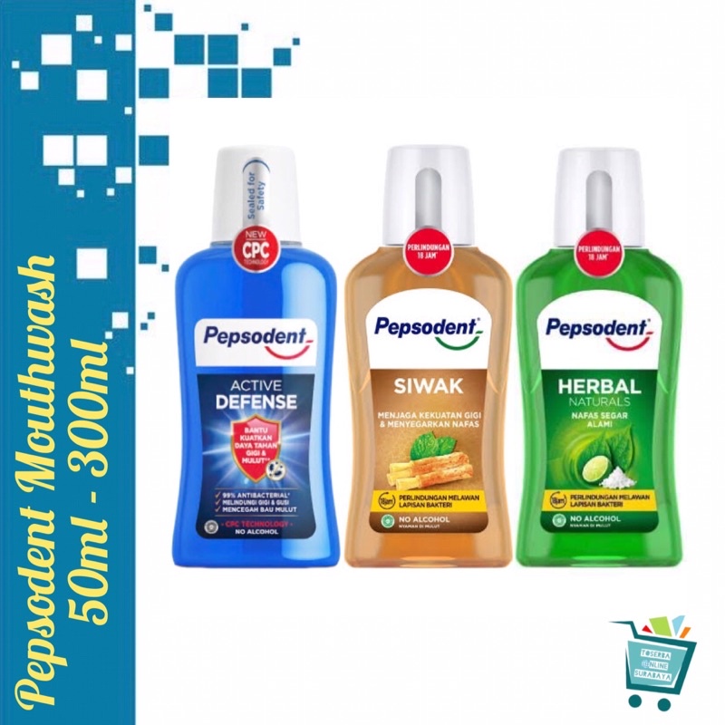 Jual Pepsodent Mouthwash / Obat Kumur Active Defense / Siwak 50ml