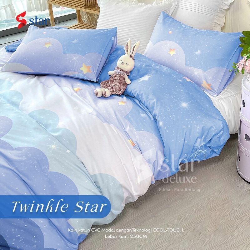 SPREI SET & BEDCOVER STAR MOTIF TWINKLE STAR