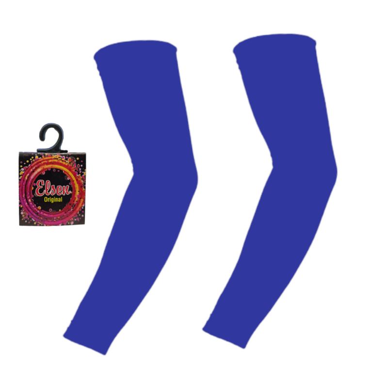 Manset Tangan Deker Handsocks Warna Biru Tanpa Jempol