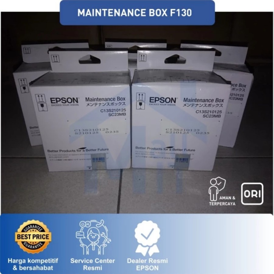 C13S210125 MAINTENANCE BOX EPSON SC-F130 SC F130 F100 F160 F170 RESMI - 100% ORIGINAL