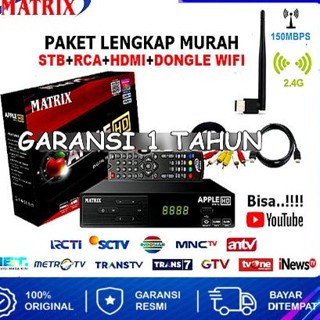 Terhitz	8.8 Set Top Box Tv Digital Matrix DVB T2 Apple HD EWS / set top box dvb t2 / set box tv digital / box tv digital / set top box tv tabung / stb dvb t2 / [LKA]