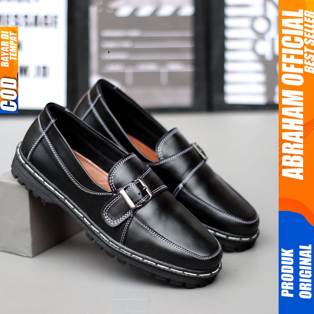 Sepatu Docmart Loafers Formal Pantofel Kerja Pria Abraham VINICIUS