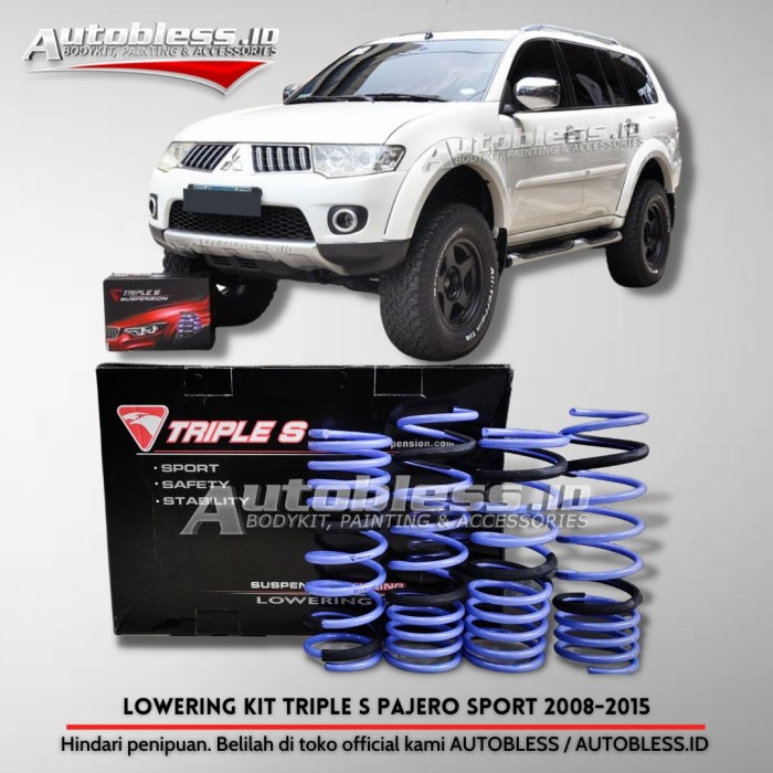 Per Lowering Kit Triple S Mitsubishi Pajero sport 2010 not Tein Eibach