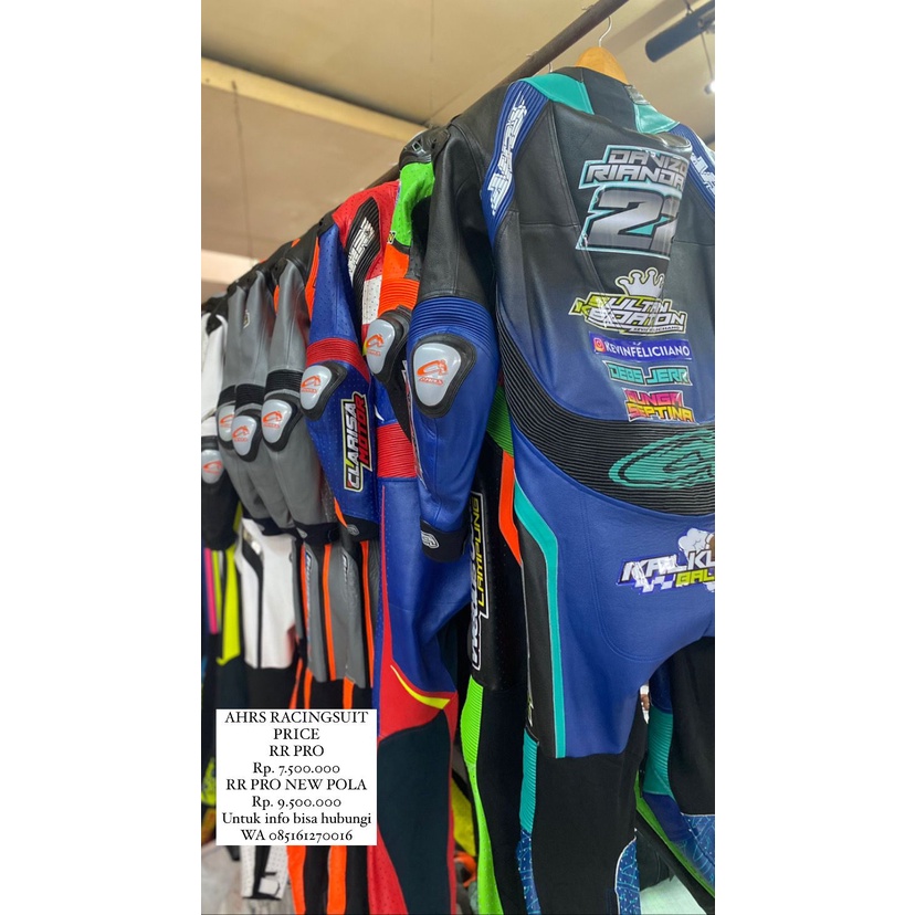 WEARPACK AHRS - WEARPACK CUSTOM - WEARPACK ROAD RACE - WEARPACK CUSTOM NAMA DAN NOMOR -WEARPACK - WE