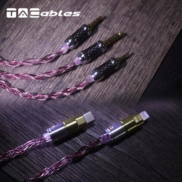 TACables RUBINE Silver Copper Alloy Graphene Upgrade Cable Modular - 0.78, 3.5 mm