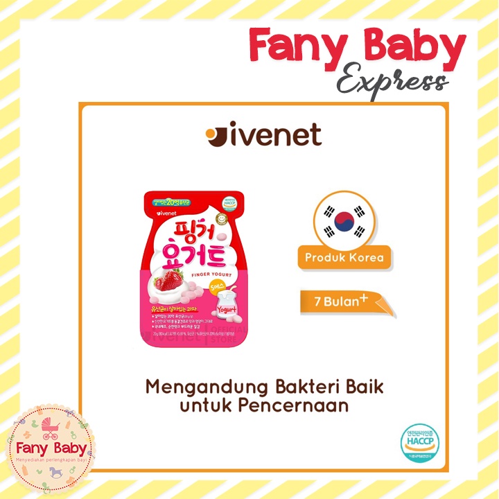 IVENET FINGER YOGURT 20 GRAM / 1-3 TAHUN