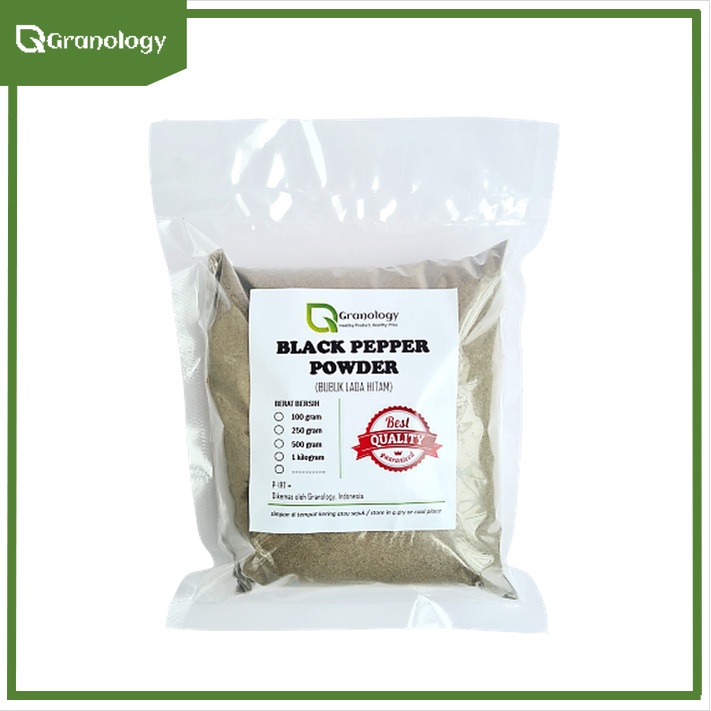 Lada Hitam Bubuk / Black Pepper Powder (500 gram) by Granology