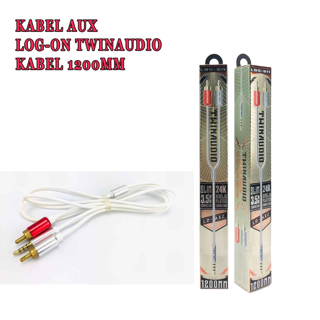 Log-on* Twin Audio* Kabel AUX* Kabel 1200mm