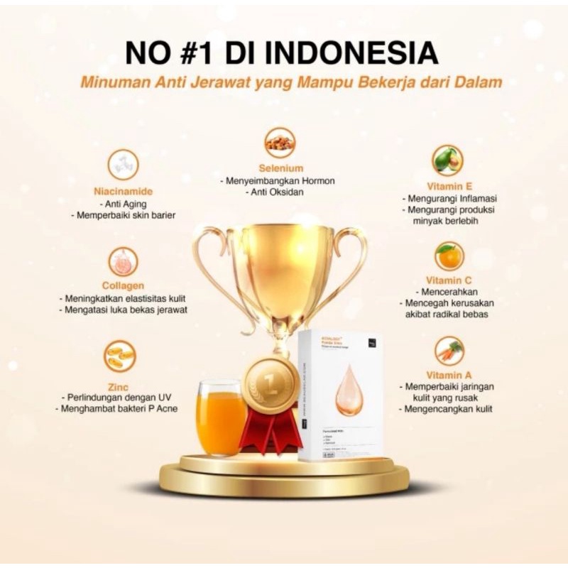 Acnalogy Newlab Beaudelab powder drink minuman serbuk anti jerawat acne