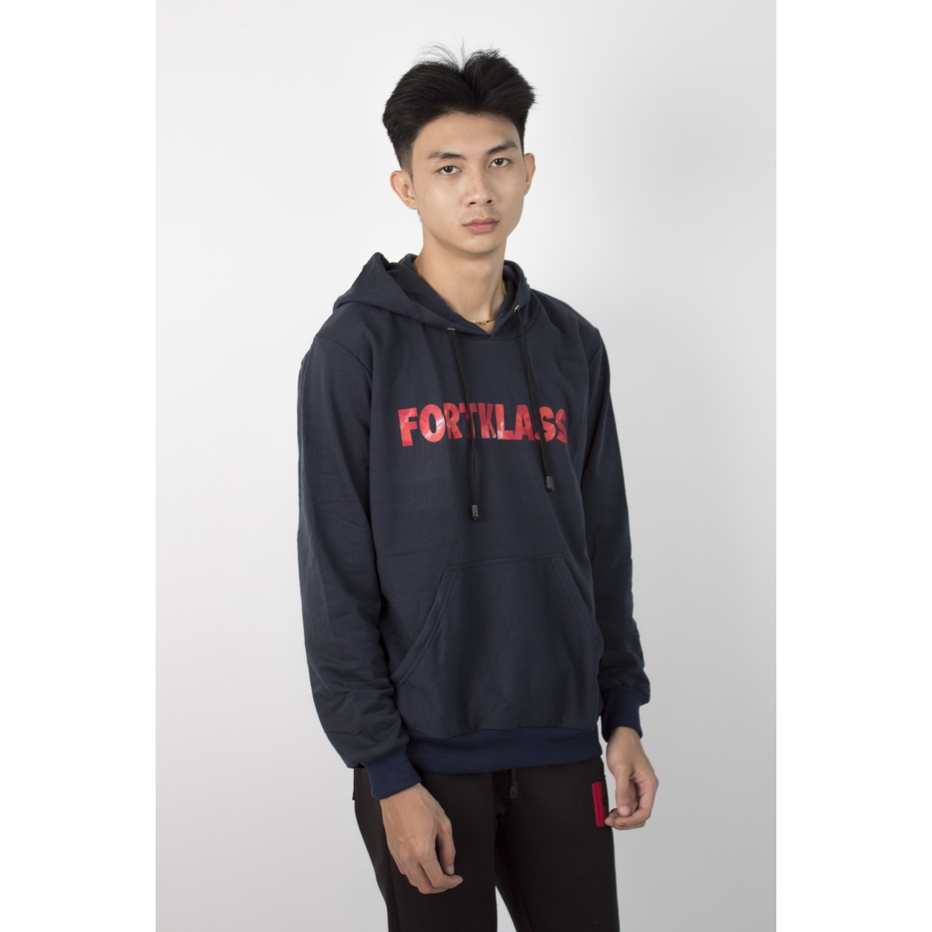 HIPNOP Hoodie Jesiel Navy Hoodie outerwear Kupluk Pria Unisex