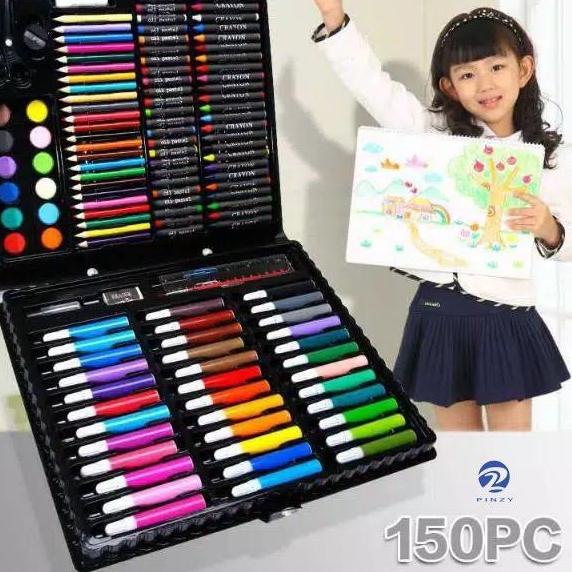 

マ Pensil Warna Set Crayon - Art Set isi 150pcs Big Sale