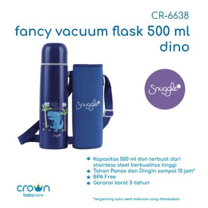 FREE BUBBLE - CROWN Thermos 500 ml/ Termos Air Panas / Dingin 500ml easyTravel Vacuum + Sarung