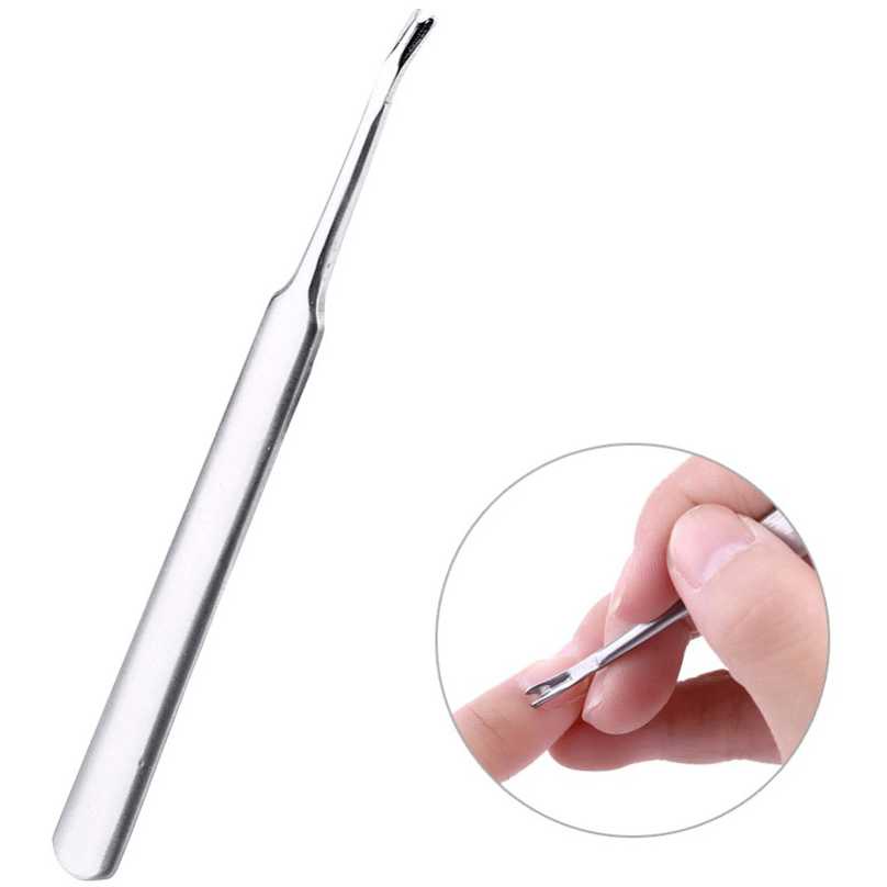 Alat Pencabut Kulit Mati Kutikula Nail Spoon Stainless Steel