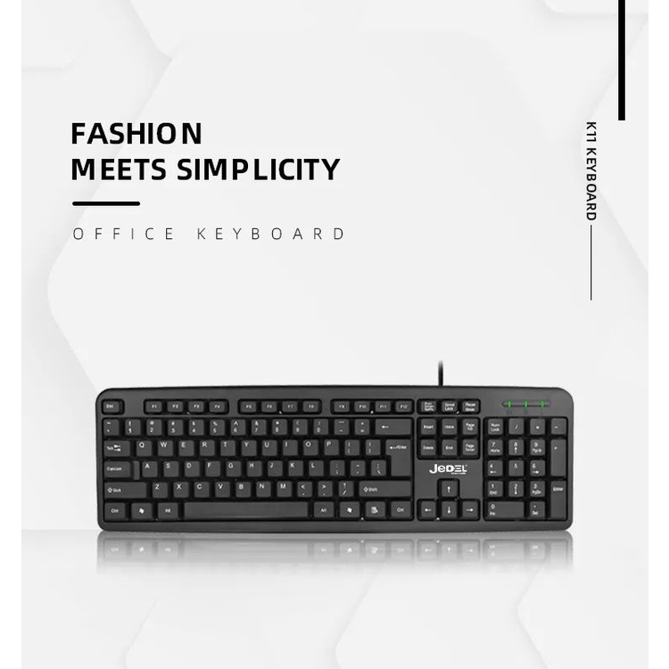 Keyboard K11 Office USB Eyota Komputer Laptop Desktop Kabel Home Mini