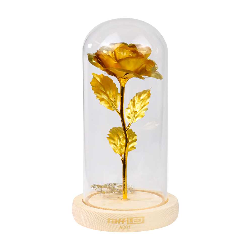 Bunga Mawar Lampu LED Dekorasi Beauty and The Beast Rose AC01