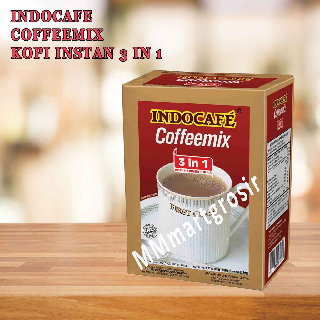 Indocafe Coffeemix / Kopi instan / 3in1 / 5 pcs