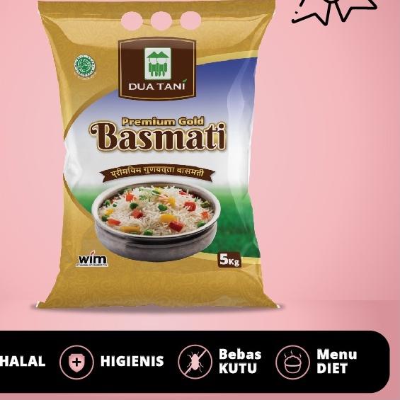 

™ Beras Basmati Dua Tani 5kg-HALAL Cocok Untuk Nasi Kebuli ❊