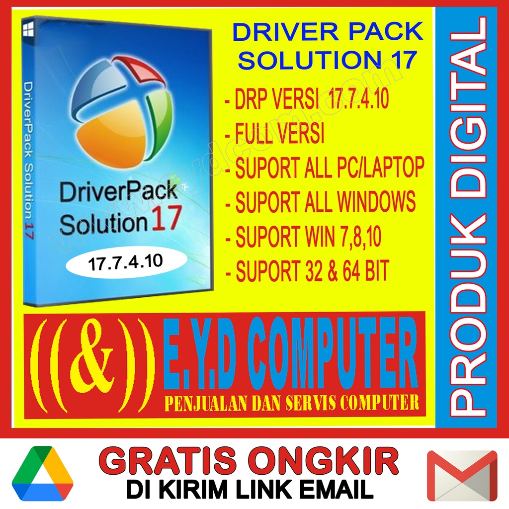 DRIVER PACK SOLUTION VERSI 17.7.4.10 UPDATE TERBARU DRP 17 SOLUSI PENCARI DRIPER CPU COMPUTER DRIVER