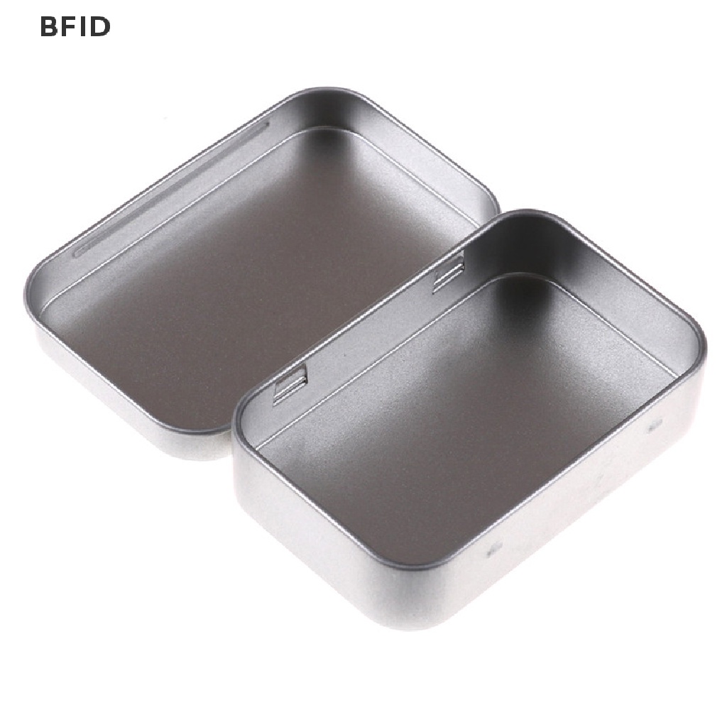 [BFID] 95 * 60 * 20mm Metal Tin Flip Storage Box Case Organizer Untuk Kunci Permen Koin [ID]