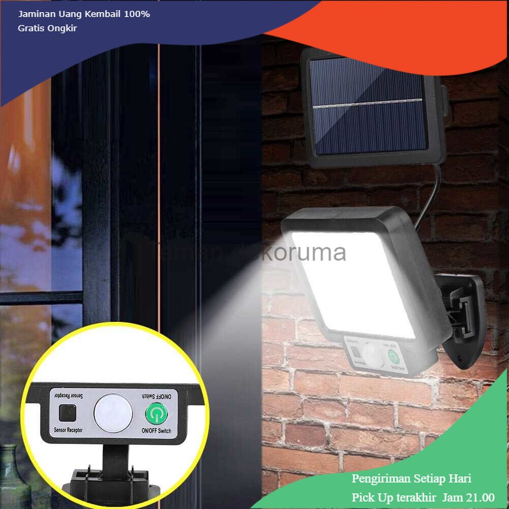 TD - LMP JING XIN Lampu Dinding Solar Outdoor PIR Weatherproof 1000 Lumens - JX-F108