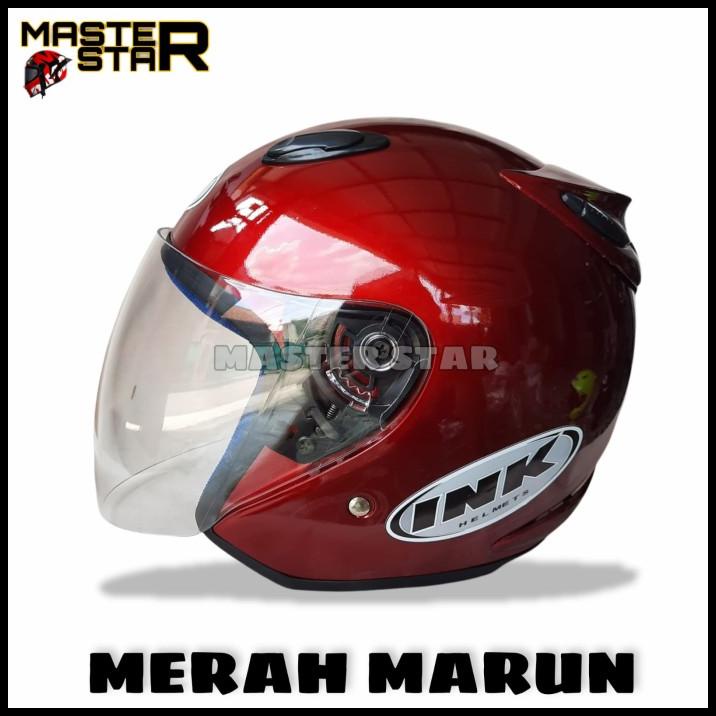 Helm Ink Centro Murah Warna Merah Marun | Sni | M L Xl