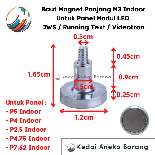 Jual BAUT MAGNET PANJANG PANEL MODULE MODUL LED P10 RUNNING TEXT | Shopee Indonesia