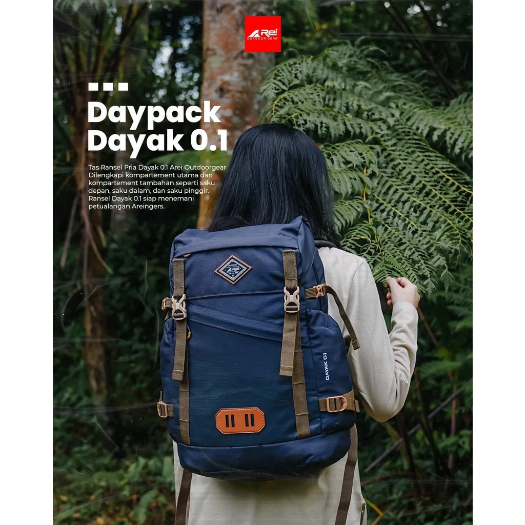 TERBARU Ransel Pria Arei Outdoorgear seri DAYAK 0.2 || Rasel pria/wanita