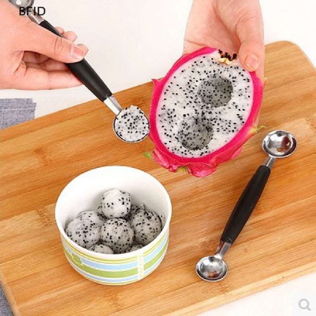 [BFID] Sendok Es Krim Scoop Buah Ice Cream Scooper Dapur Stainless Steal Double Ended [ID]