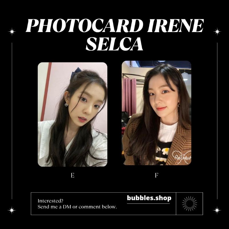 PHOTOCARD UNOFFICIAL IRENE RED VELVET SELCA