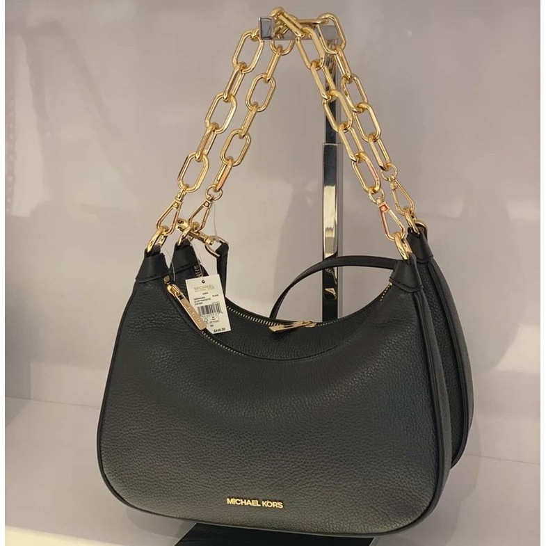 MK CORA bag large zip pouchette black