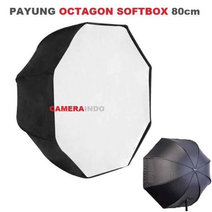 Fok Payung Octagon Softbox Reflector Studio Flash 80Cm