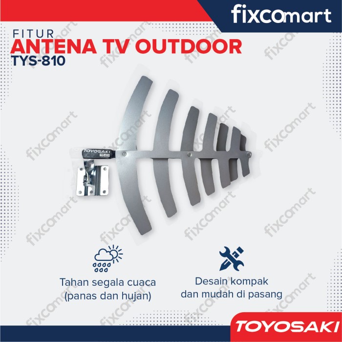 Antena TV Digital Outdoor Totyosaki TYS 810