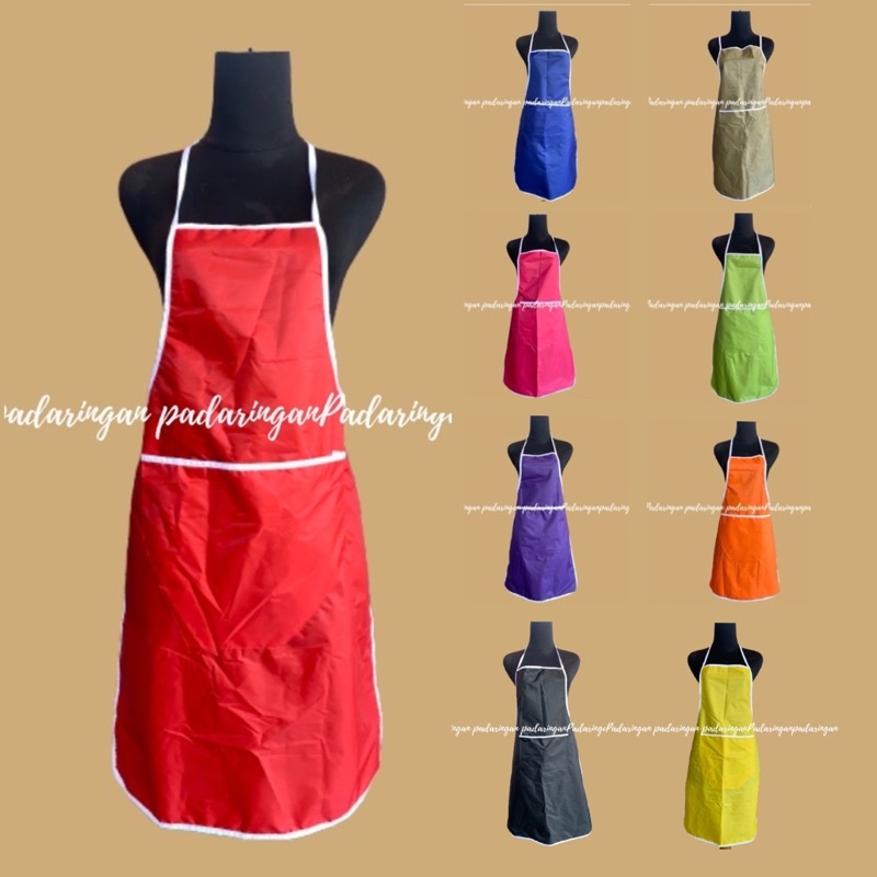 celemek masak anti air / CELEMEK POLOS / celemek dapur / celemek / apron